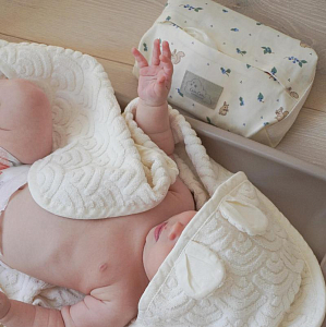 Контейнер для влажных салфеток Cam Cam Copenhagen "Blueberries", молочный